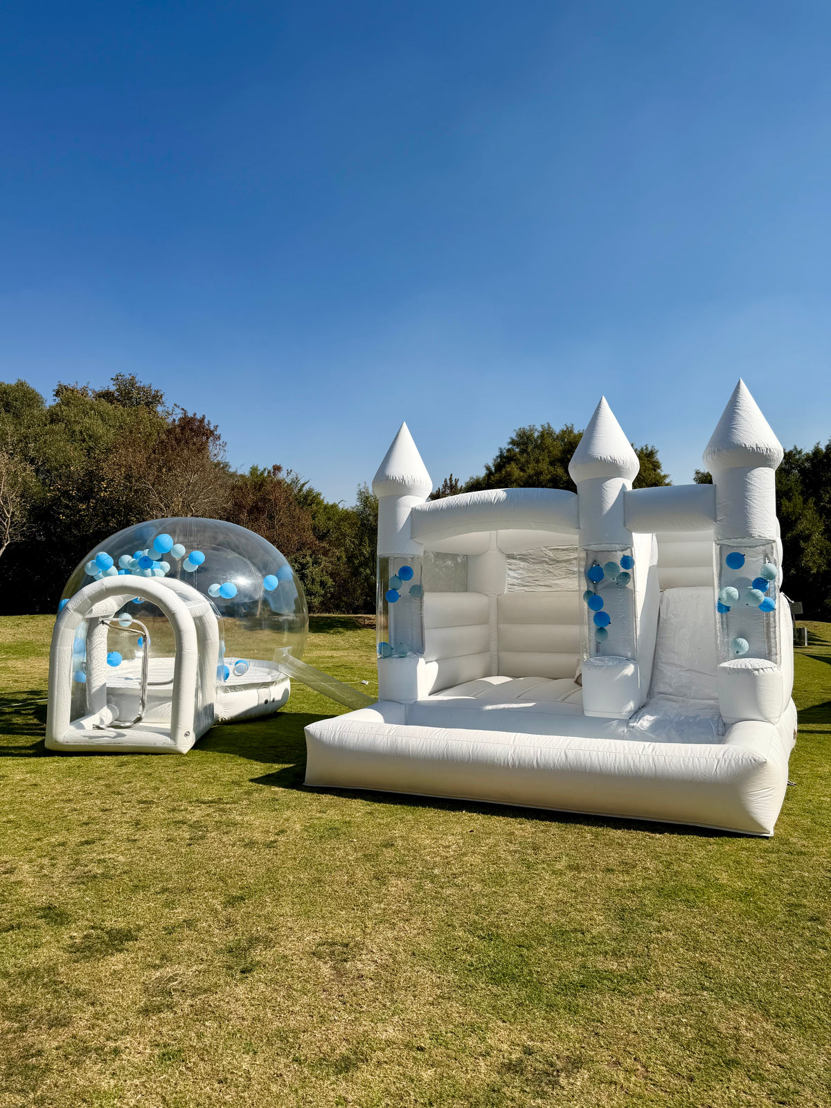 Bubblehouse and Slide castle combo