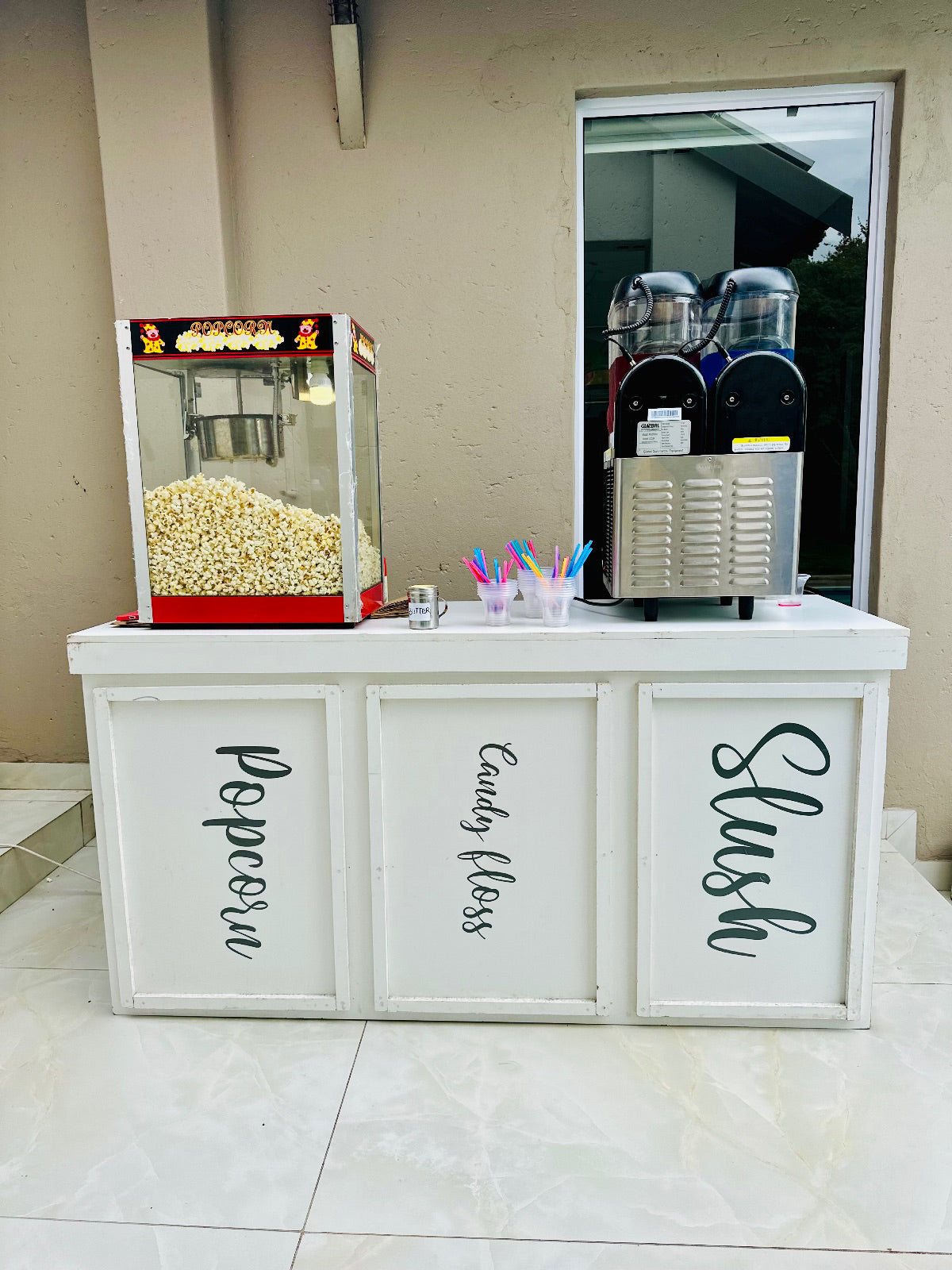 Popcorn and slush combo