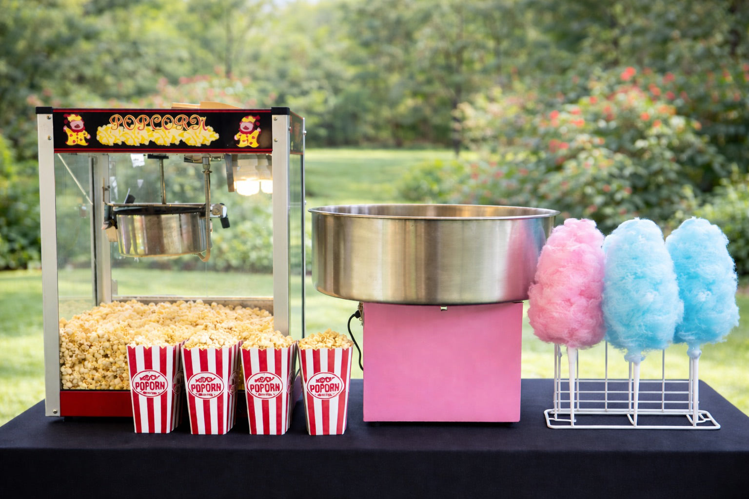 Popcorn and candyfloss combo