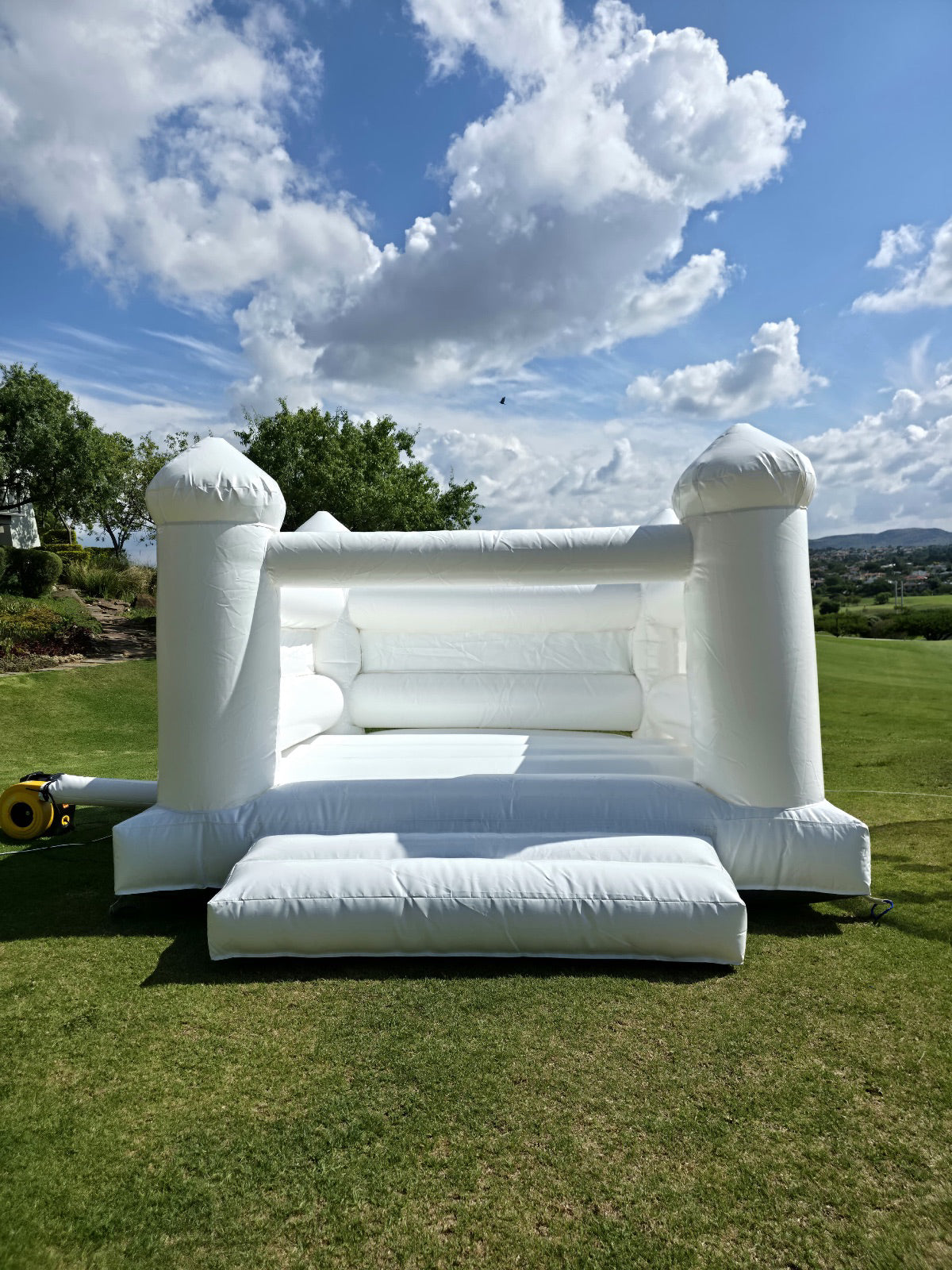 White jumping castle